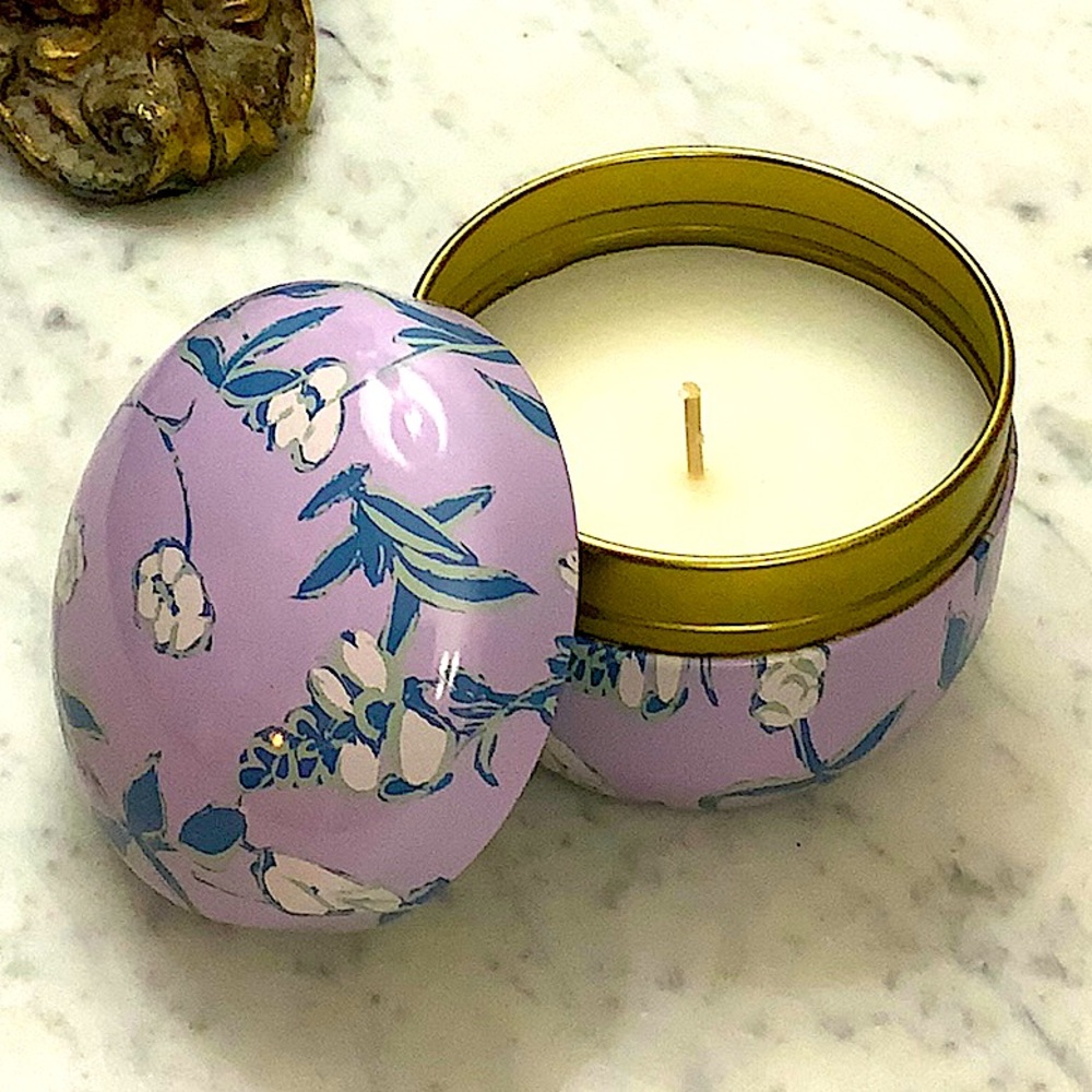 SUSAN JACOBS NEW YORK CANDLE “LAVENDER POMELO” NEW 1 WICK METAL TIN 5.6oz